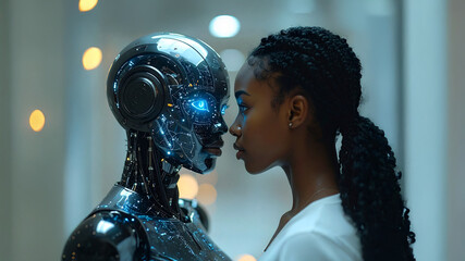 When Minds Merge: A Humanoid AI Hologram Shares the Infinite Knowledge of Superintelligence with Humanity in the Dawn of the Singularity