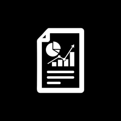 Obraz premium Business Report Data Analysis Icon.