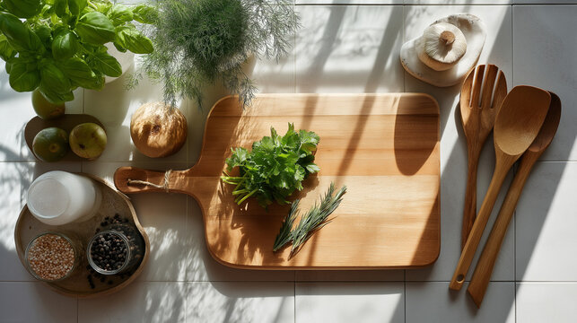 fresh vegetables on a wooden table