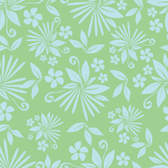 Fototapeta premium Abstract an embossed blooming bright flower motif arrangement all- over textile design illustration digital image printing factory