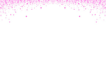 Abstract PNG Sparkling Pink Confetti Falling on Transparent Background