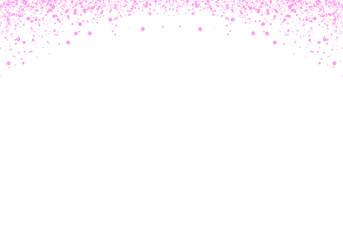 Abstract PNG Sparkling Pink Confetti Falling on Transparent Background