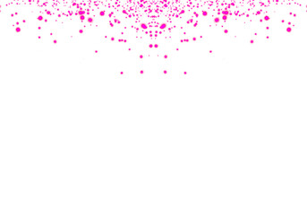 Abstract PNG Sparkling Pink Confetti Falling on Transparent Background