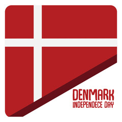 Obraz premium denmark day nation banner illustration vector day