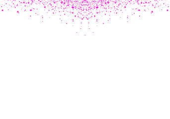 Abstract PNG Sparkling Pink Confetti Falling on Transparent Background
