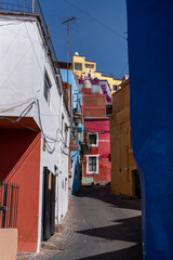 Colorful Alley in Guanajuato, Mexico at daytime