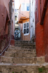 Colorful Alley in Guanajuato, Mexico at daytime
