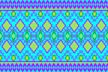 seamless geometric pattern
Not ai generated A seamless design using various shapes arranged in a striking pattern, featuring symmetrical purple, yellow, and green diamond shapes. 