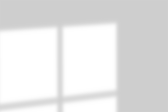 Shadow overlay effect shadow of blinds on a white wall, creating a striped pattern with light and shadow, isolated on transparent background