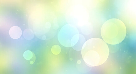 Abstract pastel background with blurred circles of light