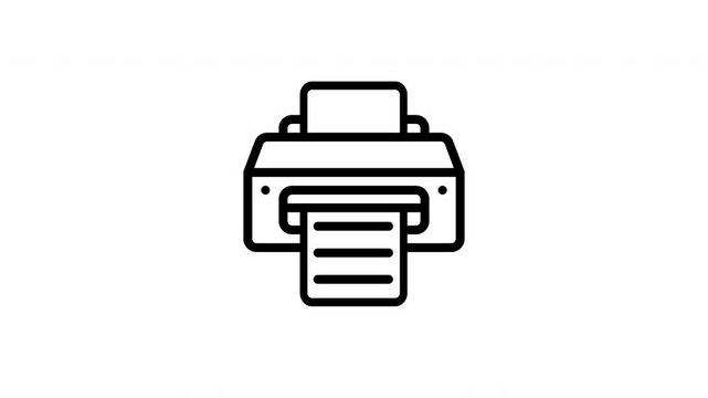 printer animated icon