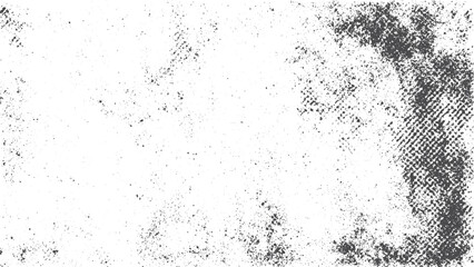 Obraz premium Abstract grunge halftone background with glitch art and vintage photocopy texture. Black and white glitch art background with distressed halftone grunge texture vector. 