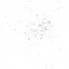 Distressed grain texture overlay with noise and debris for vintage graphic design. Dust grainy grunge vector texture with halftone distressed pattern isolated on white. 
