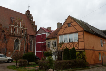 Church Of St. George The Victorious, formerly Friedland Church, founded in 1313. Pravdinsk, formerly Friedland, Kaliningrad region, Russia