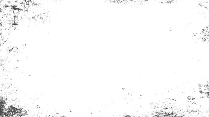 Vintage dust and particle overlay texture isolated on white for retro design effect. Abstract monochrome grunge texture with irregular details and distressed graphic pattern. 