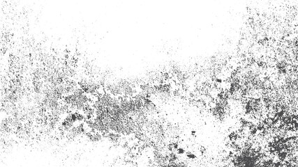 Dust grain and dirt overlay texture for retro vintage style background vector illustration. Grunge texture with uneven distressed elements and abstract depth overlay on white background. 