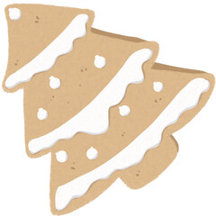 Illustration cookies Christmas tree 