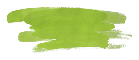 green watercolor background. Artistic hand paint. Isolated on transparent background.