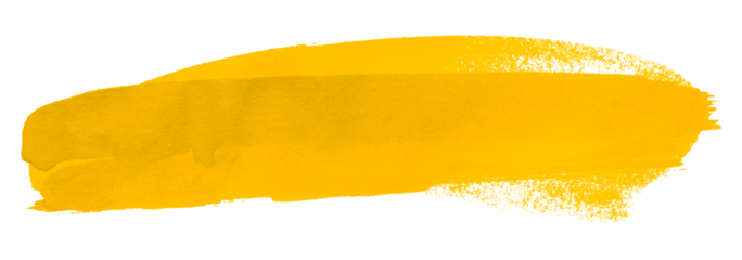 yellow watercolor background. Artistic hand paint. Isolated on transparent background.