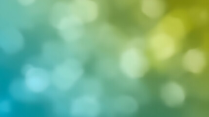 Obraz premium Abstract bokeh background in green and blue: A mesmerizing abstract background, where soft bokeh lights dance in a harmonious blend of green and blue hues.