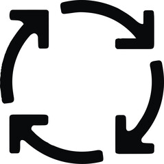 Circular Arrows A Symbol of Cycle, vector