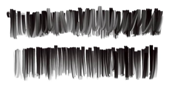 Rough Brush Strokes – Abstract Black Paint Pattern