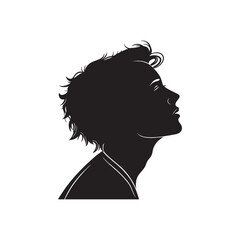 Walking Man Silhouette Isolated Vector Design