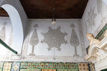 Detail from interior of Mosque of the Barber, Zawiya of Sidi Sahib