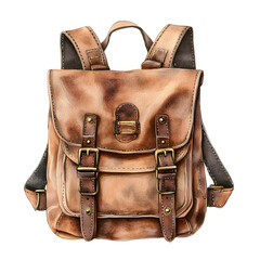 Vintage Hiking Backpacks Watercolor Set – Rustic Travel Bags, Adventure Gear and Camping Illustration Collection