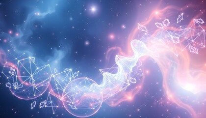 Obraz premium abstract blue background with stars