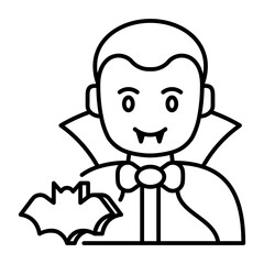 This Dracula icon is suitable for Halloween, etc.