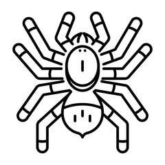 This Tarantula icon is suitable for Halloween, etc.