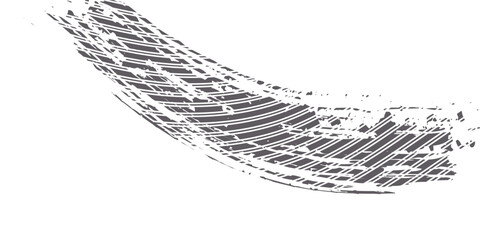 Auto tire tread grunge element. Car and motorcycle tire pattern, wheel tyre tread track. Black tyre print. Vector illustration