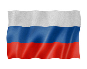 Fototapeta premium flag of russia with sponge effecft isolated transparent background