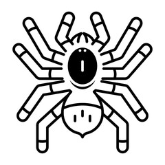 This Tarantula icon is suitable for Halloween, etc.