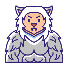 This Werewolf icon is suitable for Halloween, etc.