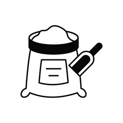Flour icon clean and modern vector illustration
