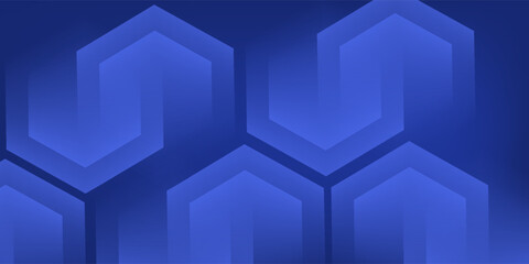 Obraz premium Luxurious hexagon layered shape background with golden lines