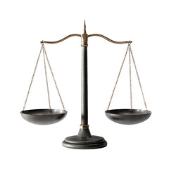 Scale balance isolated justice law design fairness illustration legal and business visuals