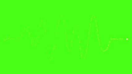 shine and light animation on green screen 