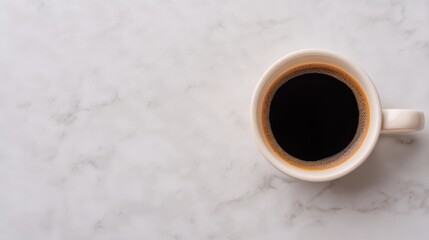 Minimalist Workspace with Job Offer Letter, Pen, and Congratulatory Coffee Mug for New Hire.