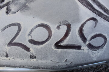 Numbers 2026 New Year symbol of the year 2026