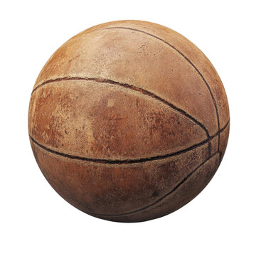 AI Image A weathered basketball illuminated against a stark black backdrop evoking nostalgia and