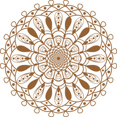 ornate floral mandala pattern, intricate symmetrical design, elegant repeating motif, decorative geometric pattern