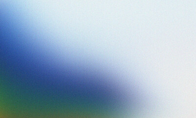 Abstract gradient background with a grainy texture, blending from white to blue and green, creating a soft and diffused effect for various creative applications
