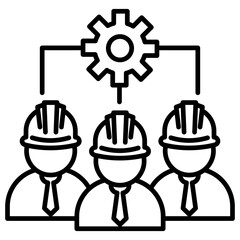 Engineers Outline Icon