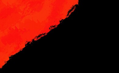 Red watercolor ink paint splash black background abstract texture artistic brush grunge colorful for business flyer template