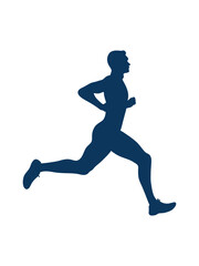 vector illustration dynamic runner pose