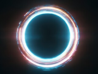 Obraz premium abstract background with glowing circles