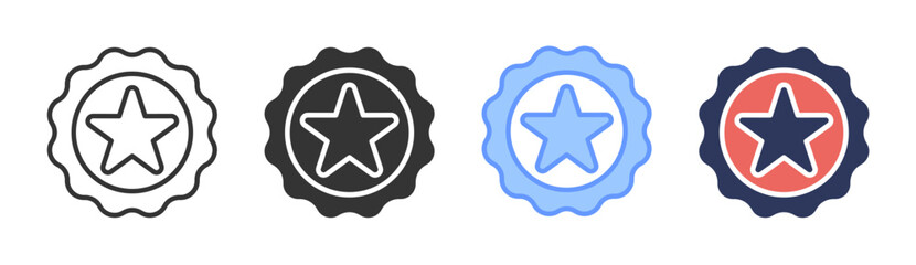 Branding icon set multiple style collection